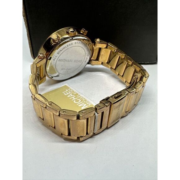 Michael Kors Parker MK5491 Women\'s Gold Stainless Steel Analog Dial Watch JNA203 main image 11